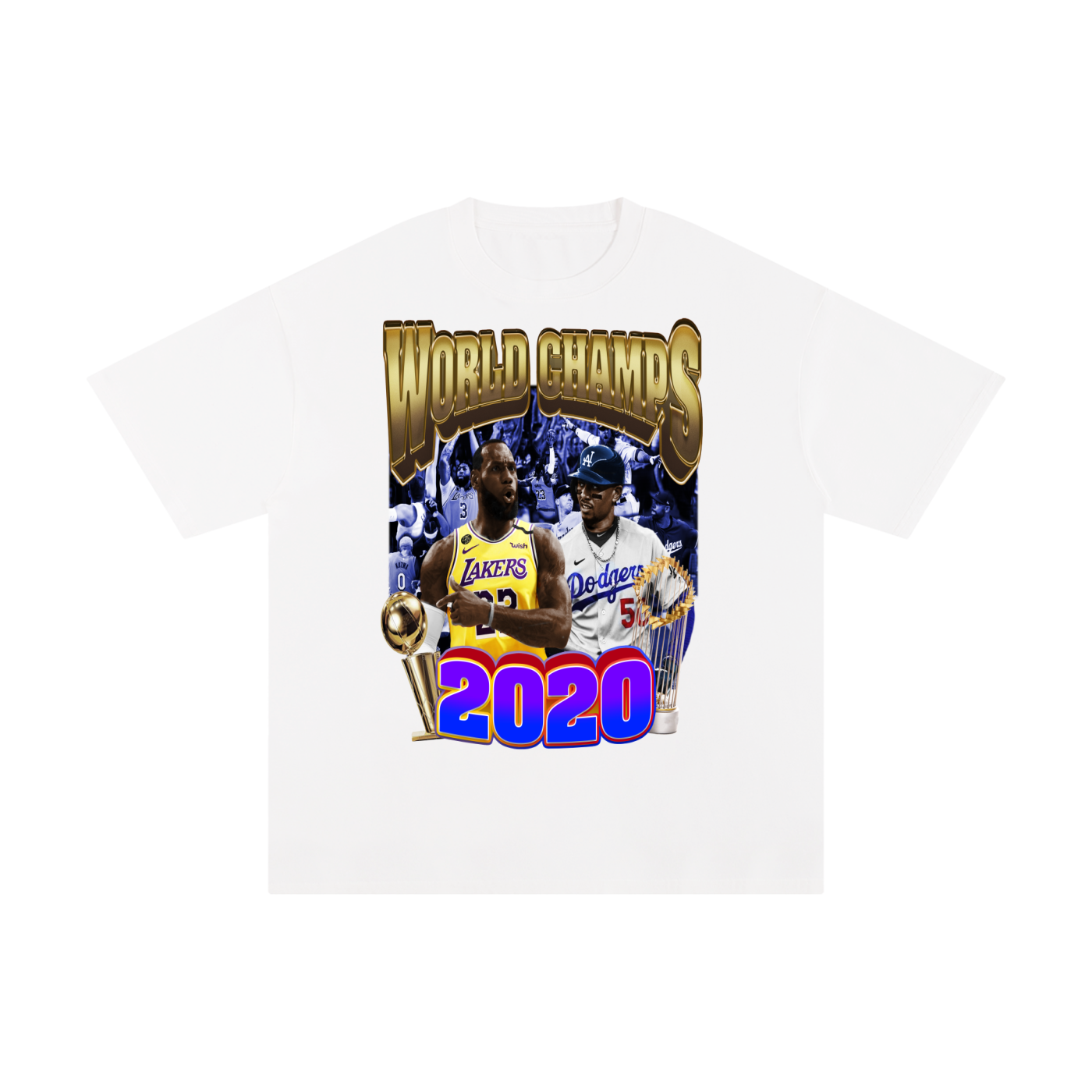 LAKERS DODGERS WORLD CHAMPS 2020