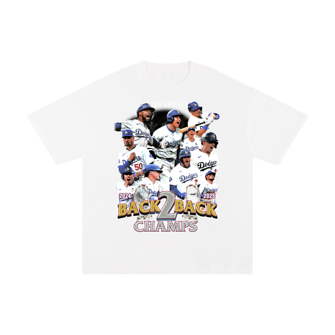 LOS ANGELES Back 2 Back WORLD CHAMPS TEE