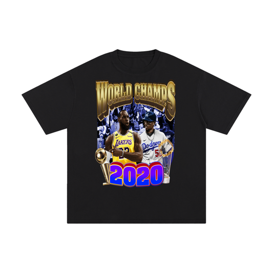 LAKERS DODGERS WORLD CHAMPS 2020