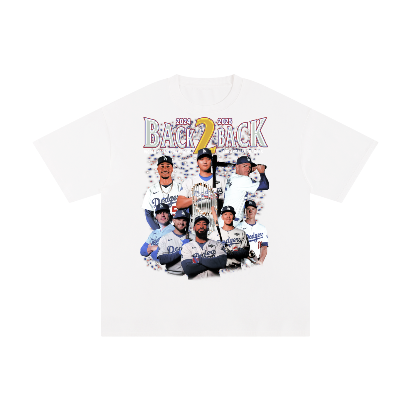LOS ANGELES Back 2 Back WORLD CHAMPS TEE v2